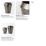 69681 - Elio 12.2H Large Gun Metal Gray Metal W/Studs Vase