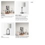 69702 - Sarah 15.0L x 10.0W x 22.2H Arched Black Metal W/Marble Cube and White Shade Table Lamp