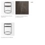 69735 - Arlo 20.5L x 20.5W x 24.4H Brown Wood W/Black Metal End Table