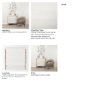 69758 - Savannah White Fir Veneer w/ Gold Metal 3-Drawer Accent Cabinet