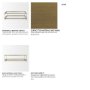 69783 - Trey 56.0L x 32.0W x 17.0H Gold Metal W/Glass Coffee table