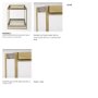 69784 - Trey Gold Metal W/Glass Accent Table