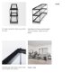 69785 - Trey 72.0"L x 16.0"W x 30.0"H Black Metal W/Glass Console Table