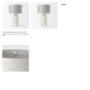 69791 - Cato 20.0L x 20.0W x 33.5H Cream Base W/White Shade Table Lamp