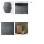 69798 - Zuma 27.2L x 20.5W x 31.9H Dark Gray Ceramic Floor Vase
