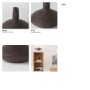 69801 - Rylee 6.9H Dark Brown Ceramic Vase