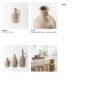 69804 - Zenni  5.3L x 5.3W x 9.3H Warm Beige Ceramic Vase