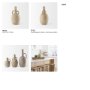 69805 - Zenni 6.1L x 6.1W x 12.0H Warm Beige Ceramic Vase