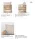 69826 - Kopari Beige Fabric W/Light Brown Wood Accent Chair
