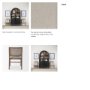 69829 - Wynn Cane Back Dining Side Chair | Fabric w/ Brown Wood