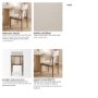 69834 - Cavett Curved Back Dining Side Chair | Cream Boucle w/ Wood