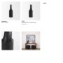 69858 - Aubrey Medium 18.0H Black Iron Flower Jug Vase
