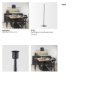 69862 - Porter 6.0L x 6.0W x 30.0H Large Black Iron Candle Holder