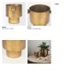 69866 - Juno 6.5H Medium Gold Iron Medium Vase 