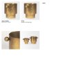 69867 - Juno 8.5H Large Gold Iron Vase