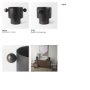 69870 - Juno 6.5H Medium Black Iron Vase