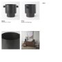 69871 - Juno 8.5H Large Black Iron Vase