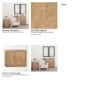 69879 - Terra Fluted Light Brown Wood 2-Door Accent Cabinet