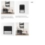 69888 - Sloan Black Wood W/Black Metal Frame Side Table