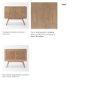 69889 - Sable 37.0L x 17.0W x 30.5H Light Brown Wood Accent Cabinet