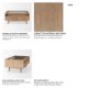 69890 - Sable  38.0L x 27.0W x 18.0H Light Brown Wood Coffee Table