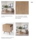 69891 - Sable  19.0L x 19.0W x 21.5H Light Brown Wood Side Table