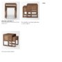 69901 - Grier Set of 2 Medium Brown Solid Wood w/ Cane Nesting Accent Tables