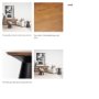 69908 - Mitchell 22.0L x 22.0W x 23.0H Black Metal Pedetal Base with Brown Wood Top Side Table