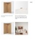 69914 - Bianca Wood and Marble Accent Table