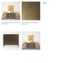 69916 - Pandora Dark Brass Metal W/Red Wood 2 Door Accent Cabinet