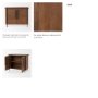 69930 - Maddox  40.0L x 18.5W x 32.75H Brown Solid Wood Black Metal 2 Door Accent Cabinet