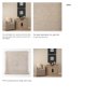 69931 - Braxton  33.5L x 18.5W x 31.5H Beige Wood W/Black Accents 2 Door Accent Cabinet