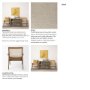 69933 - Donna Cane Back Dining Arm Chair | Light Beige Linen w/ Mango Wood