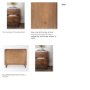 69941 - Astrid  36L x 17W x 30.3H Medium Brown Solid Wood 3 Drawer Cabinet