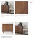 69945 - Lillie 36.0L x 16.0W x 32.0H Medium Brown Wood 2 Door Tray Top Accent Cabinet 