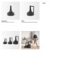 69979 - Burton 8.3H Small Glossy and Matte Black Ceramic Jug Vase