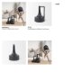 69980 - Burton 11.6H Medium Glossy and Matte Black Ceramic Jug Vase