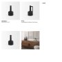 69985 - Burton 10.8H Small Matte Black Ceramic Jug Vase