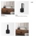 69986 - Burton 14.2H Medium Matte Black Ceramic Jug Vase