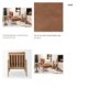 69989 - Raeleigh 28.0L x 34.1W x 34.4H Cognac Leather W/ Light Brown Wood Frame Accent Chair