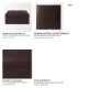 70051 - Minara 36L x 36W x 16H Square Dark Brown Leather Wrapped Ottoman