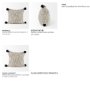 70063 - Krystal 18x18 Cream/Black Pom Pom Pillow Cover
