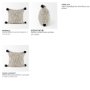 70063-CFD - Krystal 18x18 Cream/Black Pom Pom Pillow Cover w/Filler