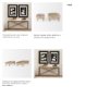 70066 - Carver Set of 2 Oblong White Washed Wood Footed Trays 