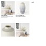 70074 - Blume 16.5H Off-White w/ Gray Textured Vase