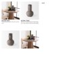 70077 - Armani 6.7H Brown-Gray Double Ear Vase