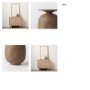 70078 - Rylee 7.7H Medium Brown Ceramic Vase