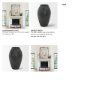 70080 - Kora Medium Dark Metallic Double Ear Vase