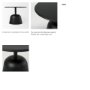 70097 - Talulla 19.7L x 19.7W x 14.8H Metal Matte Black Accent Table