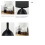 70098 - Talulla 16.5L x 16.5W x 19.7H Matte Black Metal Accent Table